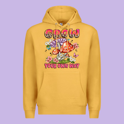 Grow Your Own Way Premium Hoodie Designed By Jahusdesignshop