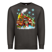 Smoke christmas santa and friends train Premium Sweatshirt - Zillion Design Studio