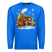 True Royal christmas santa and friends train Premium Sweatshirt - Zillion Design Studio