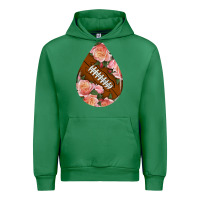Emerald american football and western roses teardrop Urban Hoodie - BundleAndBundleShop