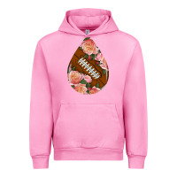 Fuchsia Pink american football and western roses teardrop Urban Hoodie - BundleAndBundleShop