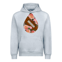 Heather Grey american football and western roses teardrop Urban Hoodie - BundleAndBundleShop
