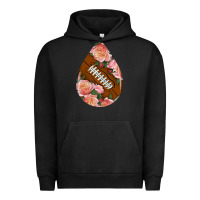 Pigment Black american football and western roses teardrop Urban Hoodie - BundleAndBundleShop