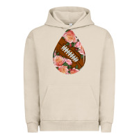 Pigment French Oak american football and western roses teardrop Urban Hoodie - BundleAndBundleShop