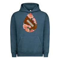 Pigment Midnight Navy american football and western roses teardrop Urban Hoodie - BundleAndBundleShop