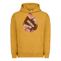 Pigment Peanut Butter american football and western roses teardrop Urban Hoodie - BundleAndBundleShop
