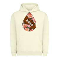 Pigment Pistachio american football and western roses teardrop Urban Hoodie - BundleAndBundleShop