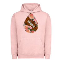 Pigment Salmon american football and western roses teardrop Urban Hoodie - BundleAndBundleShop