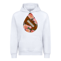 White american football and western roses teardrop Urban Hoodie - BundleAndBundleShop