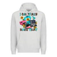 Dove Grey i can totally make that Premium Hoodie - AdoDesignShop