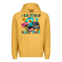 Mustard i can totally make that Premium Hoodie - AdoDesignShop