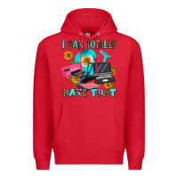 Red i can totally make that Premium Hoodie - AdoDesignShop