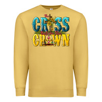 Antique Gold the cross before the crown Premium Sweatshirt - texasbilliewilder