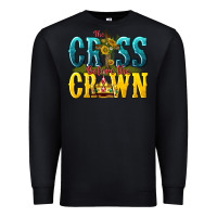 Black the cross before the crown Premium Sweatshirt - texasbilliewilder