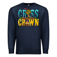Navy the cross before the crown Premium Sweatshirt - texasbilliewilder