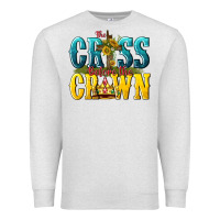 Oatmeal Heather the cross before the crown Premium Sweatshirt - texasbilliewilder