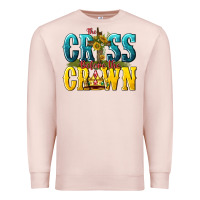Pale Pink the cross before the crown Premium Sweatshirt - texasbilliewilder