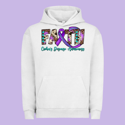 Faith Crohn's Disease Awareness Urban Hoodie Designed By Jahusdesignshop