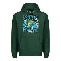 Sports Green i d rather be fishing Premium Hoodie - AdoDesignShop