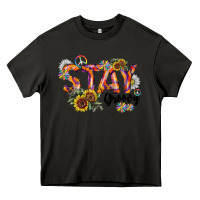 Asphalt Stay Groovy Heavy Core Tee - CowhideDigitalArt