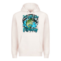 Pale Pink i d rather be fishing Premium Hoodie - AdoDesignShop