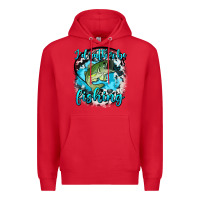 Red i d rather be fishing Premium Hoodie - AdoDesignShop