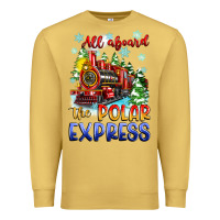 Antique Gold all aboard the polar express Premium Sweatshirt - Zillion Design Studio