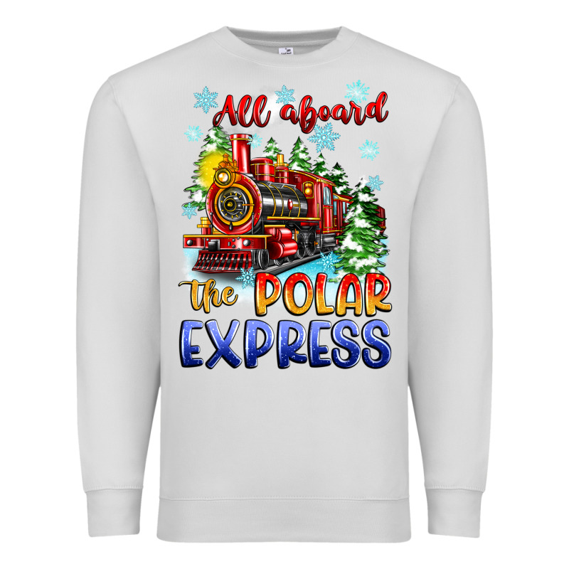 All Aboard The Polar Express Premium Sweatshirt by Zillion Design Studio | Teevron