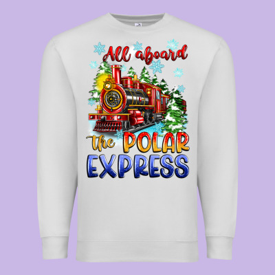 All Aboard The Polar Express Premium Sweatshirt Designed By Zillion Design Studio