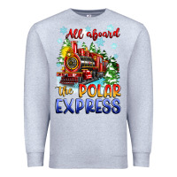 Heather Grey all aboard the polar express Premium Sweatshirt - Zillion Design Studio