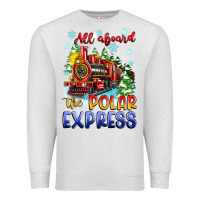 Oatmeal Heather all aboard the polar express Premium Sweatshirt - Zillion Design Studio