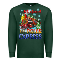 Sports Green all aboard the polar express Premium Sweatshirt - Zillion Design Studio