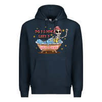 Navy do i look like i give a duck Premium Hoodie - JahusDesignShop