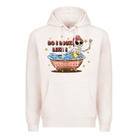 Pale Pink do i look like i give a duck Premium Hoodie - JahusDesignShop