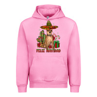 Fuchsia Pink Chihuahua feliz navidad Urban Hoodie - JahusDesignShop