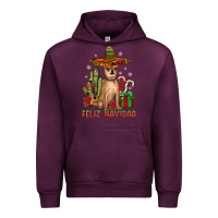 Mauve Wine Chihuahua feliz navidad Urban Hoodie - JahusDesignShop