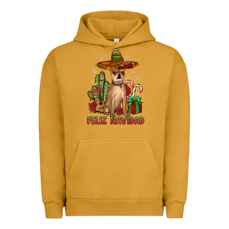 Chihuahua Feliz Navidad Urban Hoodie by JahusDesignShop | Teevron