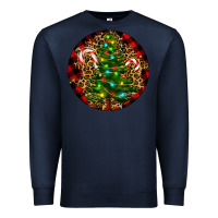 Navy Christmas Tree Premium Sweatshirt - RanaPortraitStore
