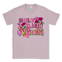 Lilac Valentine's Day Only Good Vibes Classic Tee - FaDigitalArtStudio
