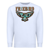 White thunderbird freebird Premium Sweatshirt - texasbilliewilder