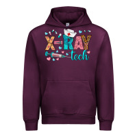 Mauve Wine x ray tech Urban Hoodie - BundleAndBundleShop