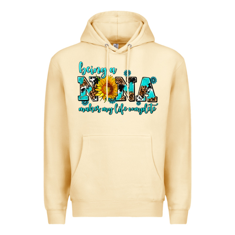 Being A Nana Makes My Life Complete Premium Hoodie by AdoDesignShop | Teevron