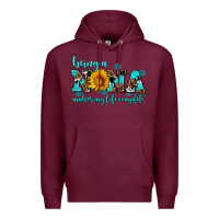 Burgundy being a nana makes my life complete Premium Hoodie - AdoDesignShop