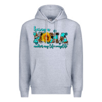 Heather Grey being a nana makes my life complete Premium Hoodie - AdoDesignShop