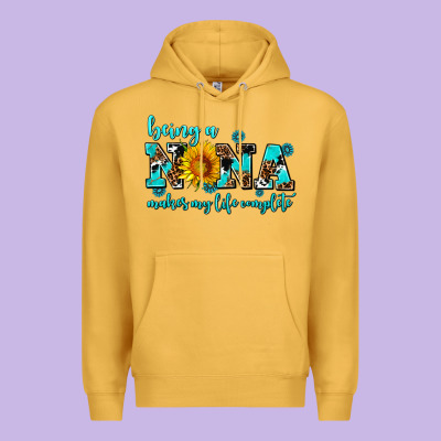 Being A Nana Makes My Life Complete Premium Hoodie Designed By Adodesignshop