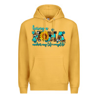 Mustard being a nana makes my life complete Premium Hoodie - AdoDesignShop