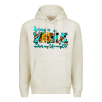 Oatmeal Heather being a nana makes my life complete Premium Hoodie - AdoDesignShop