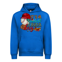 Cobalt it's a baseball kinda day Urban Hoodie - BundleAndBundleShop