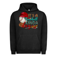 Pigment Black it's a baseball kinda day Urban Hoodie - BundleAndBundleShop