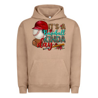 Pigment Burro it's a baseball kinda day Urban Hoodie - BundleAndBundleShop